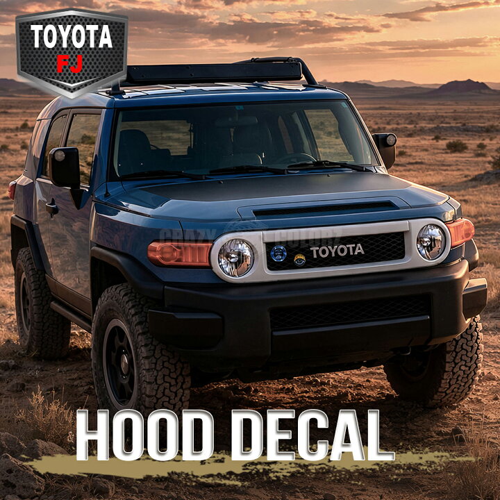 楽天市場】トヨタ FJクルーザー ボンネット デカール エンジンフード 