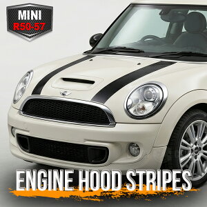 BMW MINI �N�[�p�[���N���u�}�� �G���W���t�[�h�X�g���C�vR50&R52&R53&R55��R56&R57 cooper&clubman engine hood stripe �f�J�[�� �X�e�b�J�[ �I�[�g �J�X�^�� �p�[�c �h���X�A�b�v DIY parts custom