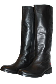 [新品]　LOVE MOSCHINO モスキーノロングブーツ size37/黒 ロゴマーク　JA26112C0WJG0000