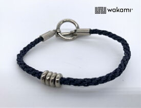 [wakami] ワカミ ブレスレット waan2103 ＜ブラック メンズ レディース アクセサリー ロング 小物 雑貨 ハンドメイド ペア＞