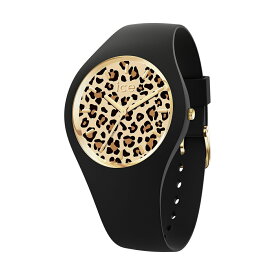[ICE-WATCH] アイスウォッチ 腕時計 ICE leopard アーモンドスキン スモール + 3H 021728 ＜ レディース ブラック レパード ヒョウ柄 プラス ＞