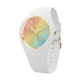 [ICE-WATCH] アイスウォッチ 腕時計 ICE CHAMPAGNE スモール＋ 025249 ＜ ユニセックス メンズ レディース ホワイト レインボー 正規代理店 シリコン 防水 3針 37mm 10気圧防水 ＞