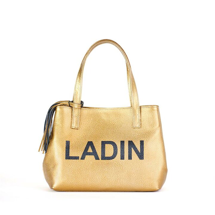 楽天市場】【送料無料】 LADIN（ラディン）ミニトートバッグ GOLD 
