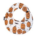 【メール便可】ベビースタイ ハロウィン柄 まる型★ビブ Bib オーガニックコットン 赤ちゃん よだれかけ おしゃれ ベビー 出産祝い プ…