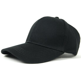 大きいサイズ メンズ 帽子 6パネル コットンキャップ BIGWATCH ビッグワッチ正規品 黒 ブラック CP-41 春夏 日よけ