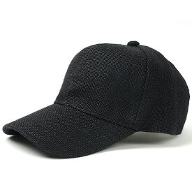 大きいサイズ メンズ 帽子 6パネル ヘンプキャップ BIGWATCH ビッグワッチ正規品 黒 ブラック CP-55 春 夏 秋 UVケア
