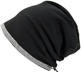 大きいサイズ メンズ 帽子 リフレクターBIGWATCH ブラック ニットキャップ ニット帽 ナイトランニング ナイトジョギング VN-01 春 秋 冬/ビッグワッチ