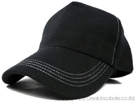 大きいサイズ メンズ 帽子 フランネル キャップ BIGWATCH 黒 CPMCT-10 春 夏 秋 UVケア