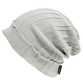 大きいサイズ メンズ 帽子 リブニット BIGWATCH ビッグワッチ 正規品 グレー リブ編み ニット帽 ニットキャップ DP-13 春 秋 冬