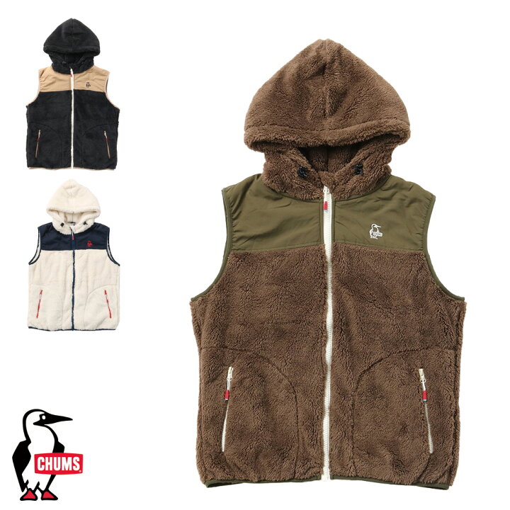 楽天市場】チャムス CHUMS正規品 エルモフリースベスト フード 