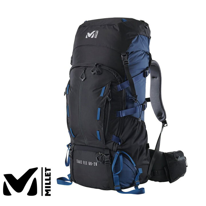楽天市場】MILLET ミレー サースフェー60+20 BLACK/NAVY MIS0637 長 
