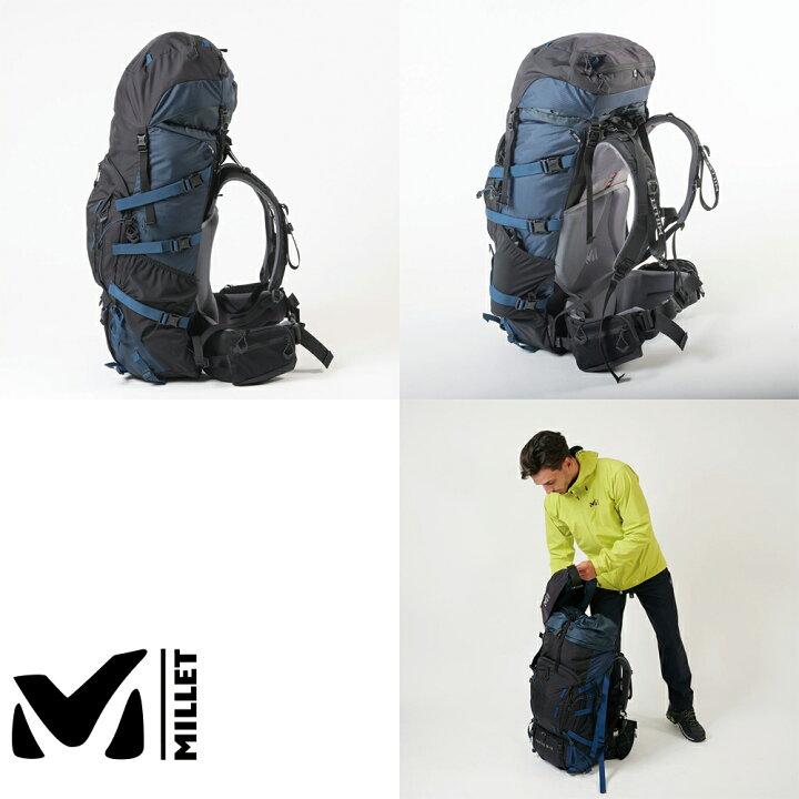 楽天市場】MILLET ミレー サースフェー60+20 BLACK/NAVY MIS0637 長 