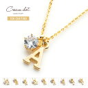 【ゆうパケット送料無料】 ネックレス イニシャル ジルコニア ゴールド シルバー アジャスター 繊細 プチ シンプル 上品 ブランド アクセサリー プレゼント 大人 レディース ショート 女性