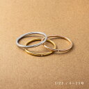 【全品送料無料×P最大47倍！】 ステンレス製 リング 指輪 金属アレルギー つけっぱなし サージカルステンレス レディース ピンキーリング 一粒ビジュー 極細 1.3mm幅 細い 大きいサイズ 大人 華奢 ゴールド シルバー
