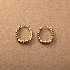 【ゆうパケット送料無料】 ステンレス製 ピアス 金属アレルギー つけっぱなし サージカルステンレス レディース メタルボール キャッチレス 開閉式 中折れ フープピアス