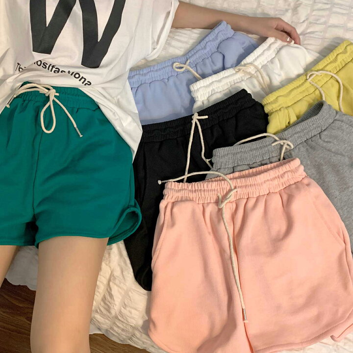 楽天市場 スウェットショートパンツ ショートパンツ スウェット スウェットパンツ ヨガパンツ 可愛い かわいい ハーフパンツ 短パン 半パン リラックス パンツ 運動 スポーティー ルームウェア 部屋着 レディース フィットネス くつろぎ服 Armaria アルマリア