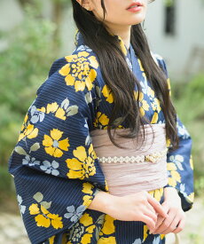 【クーポンで30%OFF！10日1:59まで】 【 大人気 二部式 浴衣 3点セット 】 1人で 簡単着付け 高品質 レディース 兵児帯 腰紐 セット 簡単 着付け 大人 かわいい 大人可愛い おしゃれ 淡い 星夜の花姫