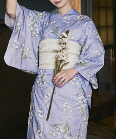 【 人気柄 4点セット 】 幻想レトロブルーム 1人で 簡単着付け CELEN 浴衣 高品質 レディース 兵児帯 腰紐 セット 簡単 着付け 大人 かわいい おしゃれ