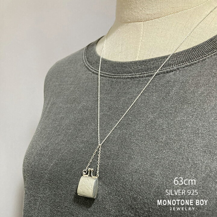 楽天市場】シルバー925 高品質 シルバー がま口 ロケット ネックレス 