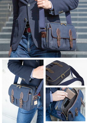 楽天市場 ショルダーバッグ メンズ 日本製 柿渋染 帆布バッグ 斜めがけ メッセンジャーバッグ 革付属 鞄 多機能ショルダー豊岡製鞄 キャンバス コットン 無地 インディゴ ネイビー 父の日 プレゼント 鞄 かばん ギフト 孫 お爺ちゃん くれあーれきき Iz 307 京都帆布