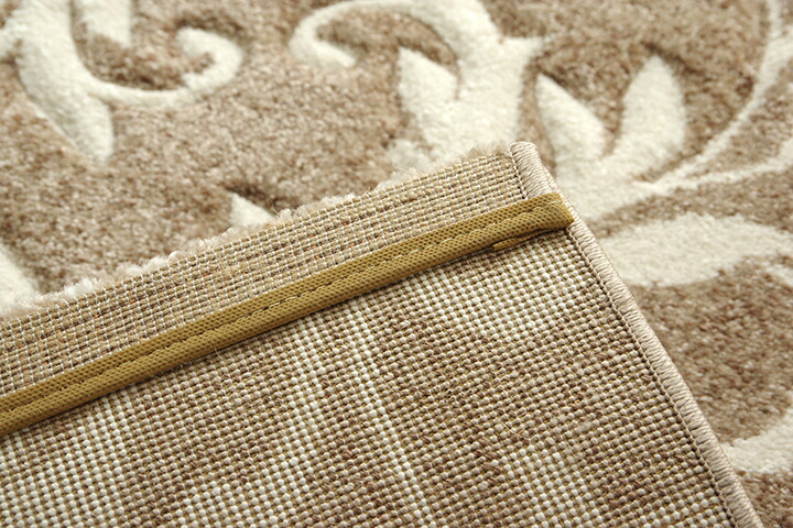 楽天市場】トルコ製 ウィルトン織り玄関マット 70×120cm ベージュ 抗菌 