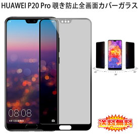 【送料無料 メール便発送】 HUAWEI P20 Pro (docomo HW-01K) 覗き見防止 全画面カバー 液晶保護ガラスフィルム 【0.26mm 2.5D P20Pro プライバシー保護 保護フィルム ガラス 液晶保護シート 強化ガラス ケース アクセサリー】