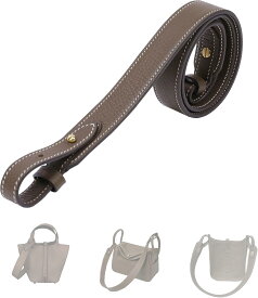 DGAZ Hermes ヘルメス バッグ用ショルダーベルト リンディ Lindy ピコタン Picotin エヴリン Evelyne 交換用ショルダーベルトクロスボディストラップ DIYストラップ 片肩脇バッグ/斜め掛け 適用Picotin/Lindy/Evelyneショルダーバッグ