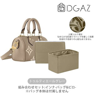 DGAZ Louis Vuitton ルイ・ヴィトン speedy ナノ・スピーディ バッグインバッグ インナーバッグ バッグピロー 高級シルク サテン トートバッグ用 ブランドバッグ保護 整理整頓 形崩れない baginbag ス
