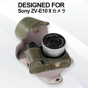 ���ꕔ ZV-E10 II ZV-E10M2 �P�[�X ZV-E10 II�p�S�ʕی�J�o�[ U���U�[�P�[�X For Sony ZV E10 II �P�[�X ���[ ZVE10 II�P�[�X 16-50mm
