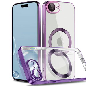 MuZiFiPhone17e�p�P�[�X�N���A���b�L���HMagsafe�Ή��i�v���΃����Y�ی�TPU�\�t�g�P�[�X�����Čy���l�C�ϏՌ��g�уJ�o�[iPhone17e�p�N���A�P�[�X(iPhone17e�p�_�[�N�p�[�v��