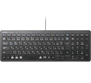 エレコムキーボード有線パンタグラフコンパクトキーボードブラックTK-FCP097BK