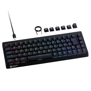 �G���R�����s�b�h�g���K�[�Q�[�~���O�L�[�{�[�hVcustomVK600A�L�����E�����C���A�i���O���m�X�C�b�`���ڃe���L�[���X65%�T�C�Y�u���b�NTK-VK600ABK