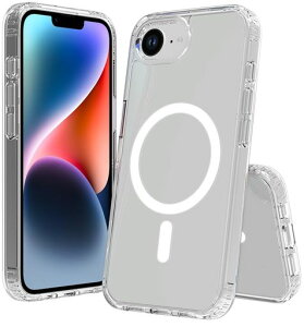 iPhone17E/16E�P�[�X�n�C�u���b�h�P�[�XMagsafe�Ή����C�[�dMIL�K�i�Ռ��ی삷�菝�h�~�����Y�ی�S�������ςȂ��A�C�t�H��17E/16E�p�J�o�[Clear