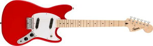 SquierbyFenderXNC[GLM^[SquierSonicTMMustangRMapleFingerboardWhitePickguardTorinoRed\tgP[Xt