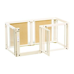 Kiinus(キーヌス)ペットサークルアクリルホワイト横幅1250x奥行650x高さ600mmF60S