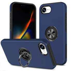 iPhone17e用ケースiPhone16e用ケースリング付き耐衝撃落下衝撃吸収TPUPC車載ホルダー対応スタンド機能アイフォン17e/16e用スマホケース防塵滑り止め落下防止擦り傷防止取り出し易い一体型