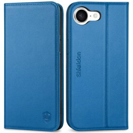 SHIELDONiPhone17e対応ケースiPhone16e用カバー本革手帳型衝撃吸収TPU素材カード収納横置きスタンド機能マグネット内蔵[RFIDブロッキング]全面保護あいふぉん17e/16e対応スマホケース
