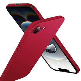 【極薄軽量】XyddxihaniPhone17e/iPhone16E用ケース軽量薄型シンプルマット質感さらさら手触りPC製指紋防止擦り傷防止アイフォン1716E用ケースいPhone1716E用カバーシン・フィット赤