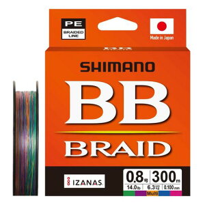 �V�}�m(SHIMANO) PE���C�� BB�u���C�h 300m LD-M74Y 0.8�� �}���`�J���[