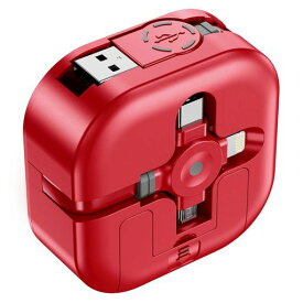 リール式充電ケーブル3in1ASICEN巻き取り式充電コード3in1マルチスマホ充電iPhone/USBTypeC/MicroUSBケーブルiPhone171615141312ProMaxGalaxy