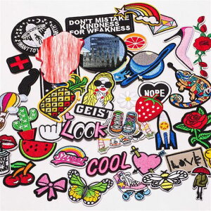 Wlkq�A�C�������b�y��42��DIY�l�C�Z�b�g�\��t���܂��͖D���t���p�b�`�X�e�b�J�[�A�b�v���P�S�ʎh�J����(QM-11-42PCS)