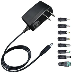 12V 1A �d���A�_�v�^�[�A100-240V 50/60Hz AC - DC 12V 1A/1000mA 12W �ǃv���O�A8 �`�b�v�t���A�Z���^�[�v���X�A���肵�ď_��Ɏg�p�ł��� 1.8M �����P�[�u���APSE �F�؍ς�