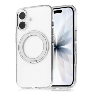 LEPLUSiPhone17�Ή�360�x��]�X�^���h�t���������n�[�h�P�[�X�uMASTERCLEARmagswing�v�N���A/�V���o�[�y�ʃ}�O�l�b�g�����O�t�X�^���hLN-MIM25MCMSSV