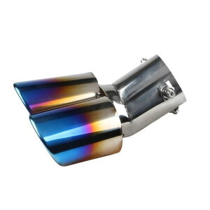 srasakan車用マフラーカッター下向き式2本出し口径2.5インチエキゾーストチップステンレス製斜めカット排気管マフラーパイプテールパイプ外装パーツカスタム大型車軽自動車取付直径38-53m…