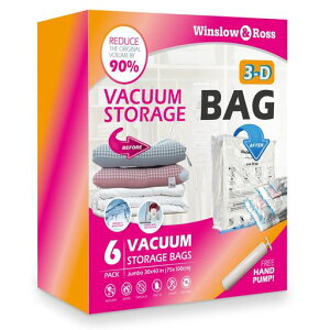 Winslow&Ross�^�󈳏k���[�o�b�O�n���h�|���v�t���A90%�v���~�A���X�y�[�X�Z�[�o�[�o�b�O�A�^����[�o�b�O�A�ƒ�p�Q��p�^��V�[���o�b�O�����[&���s�p(JUMBO-6PCS)