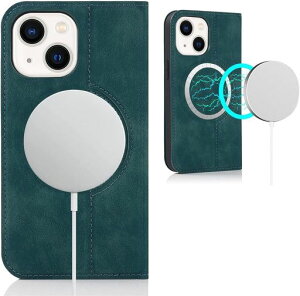 ��phone12 mini �P�[�X �蒠�^ magsafe �Ή� For iphone12 mini �蒠 �}�O�Z�[�t �J�[�h�P�[�X �J�[�h���[ �X�}�z�P�[�X �A�C�z��12�~�j �p PU�v �X�^���h�t�� �ϏՌ� ������� �����h�~ �S�ʕی�
