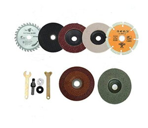 Batreetekロータリーブレードディスクグラインダー金属切削切断砥石研磨ディスクルーター工具レンチ金属木工用(10個セット)