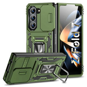MPHSZJEO �Ή� Galaxy Z Fold7 �p�P�[�X �����O�t�� �Ռ��z�� �X���C�h���J�����J�o�[ �ϏՌ� �I���[�u�O���[��