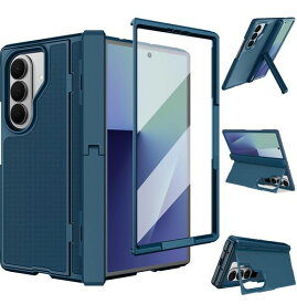 NINKI適応galaxyzフォールド7ケース[SC-56F|SCG34]ヒンジ付きキックスタンド機能PC素材スクラッチ防止折りたたみメンズ人気液晶保護フィルム付き落下保護精密にアクセス耐衝撃純正ギャラクシーz
