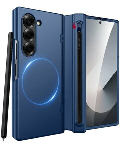 Miimall�Ή�GalaxyZFold7�P�[�X�y���t��MagSafeS�y���X���b�g�q���W�ی�J�o�[�ϏՌ�ZFold7Case�o���p�[�t�B�����t���S�ʕی슊��~�߃}�b�g�X�}�z�J�o�[�M�����N�V�[Z
